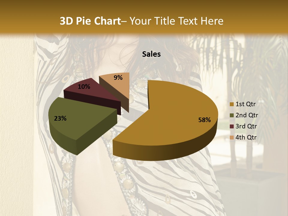 Swimsuit Sexy Gorgeous PowerPoint Template