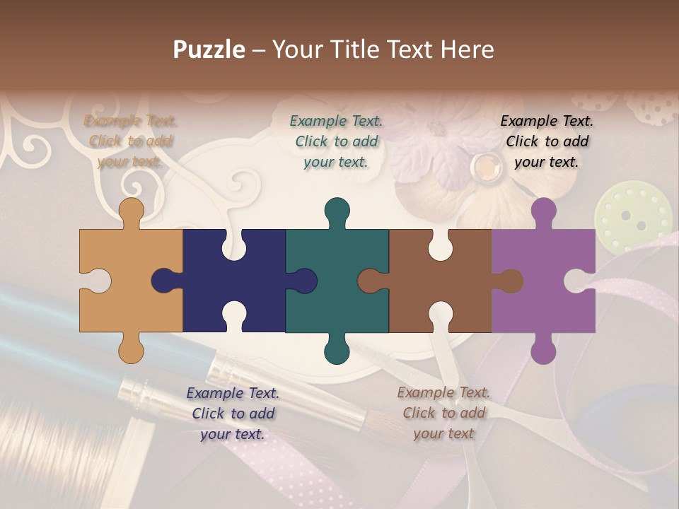 Leisure Words Letters PowerPoint Template