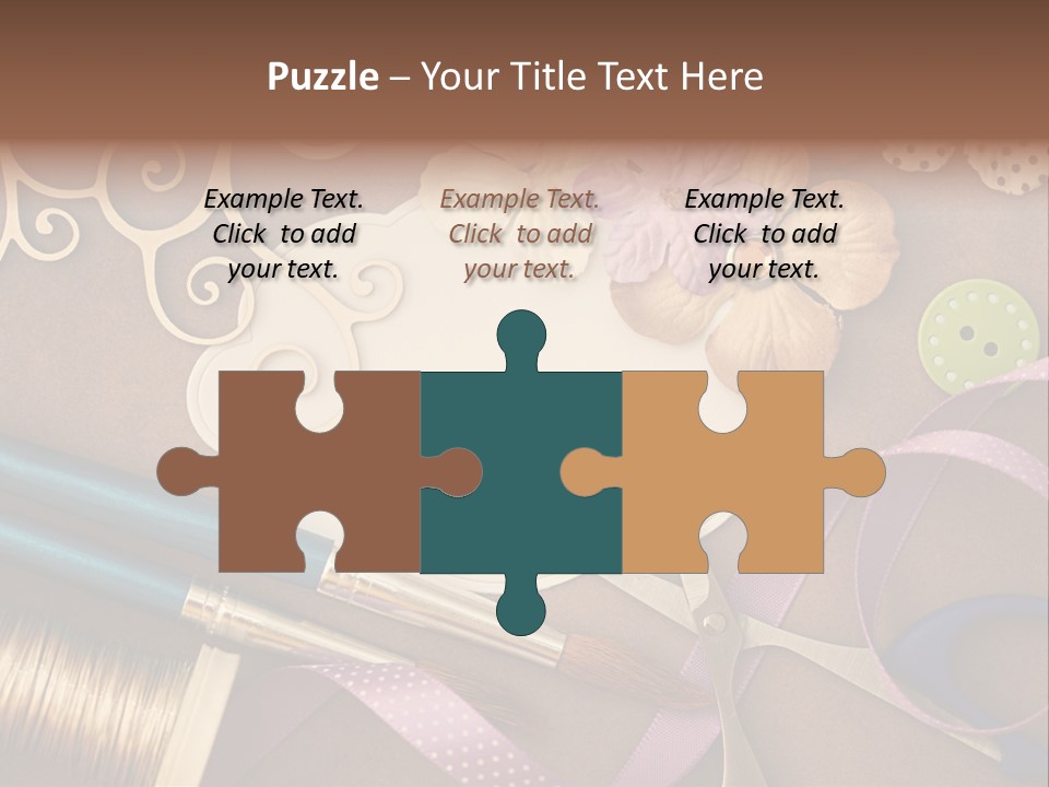 Leisure Words Letters PowerPoint Template