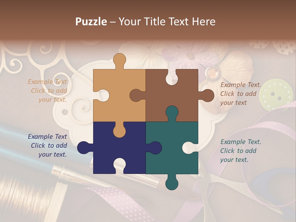 Leisure Words Letters PowerPoint Template