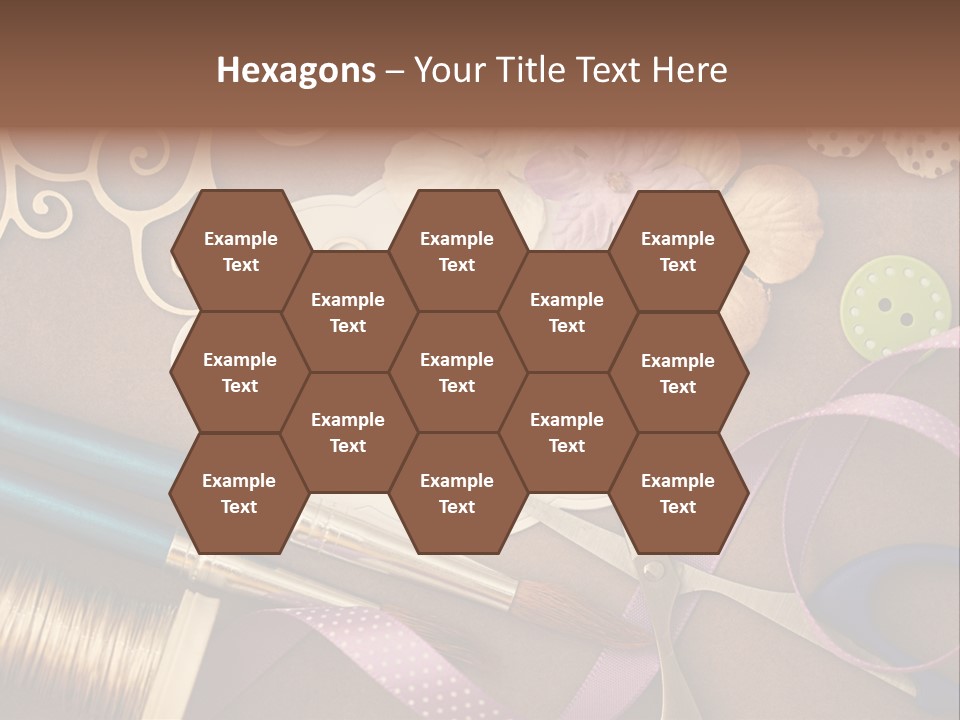 Leisure Words Letters PowerPoint Template