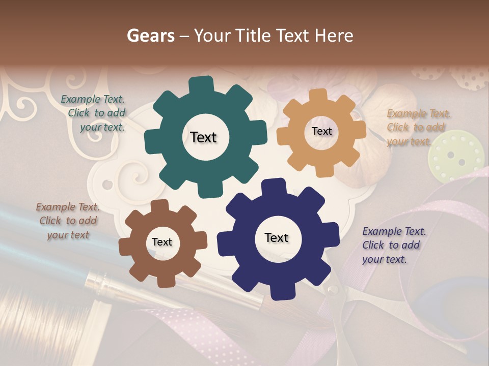 Leisure Words Letters PowerPoint Template