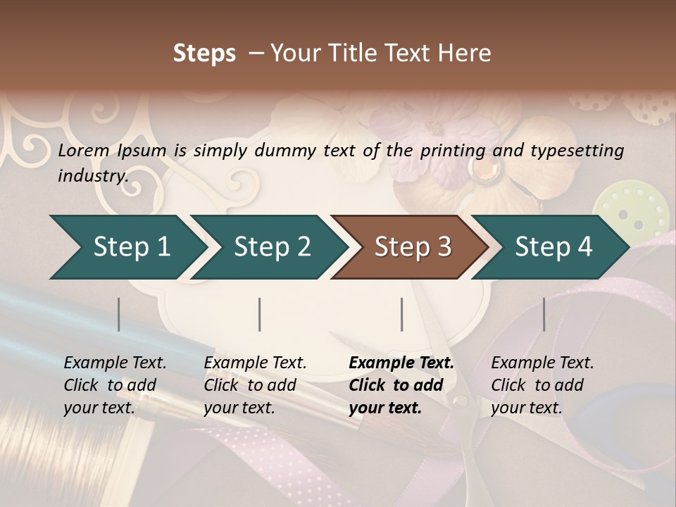 Leisure Words Letters PowerPoint Template