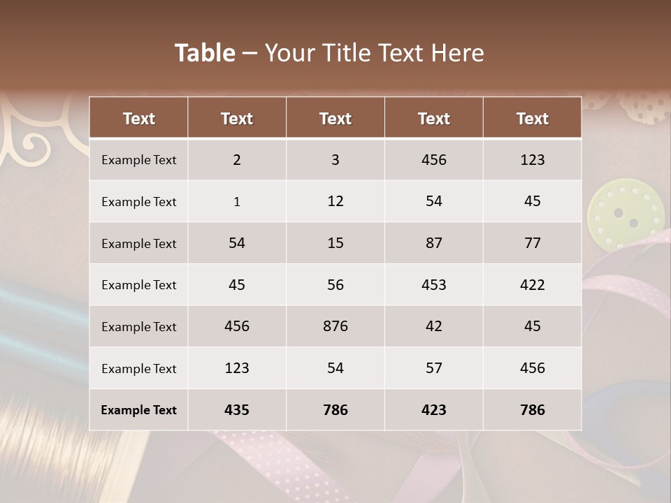 Leisure Words Letters PowerPoint Template