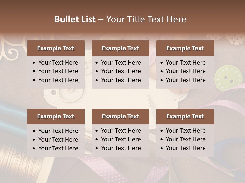 Leisure Words Letters PowerPoint Template
