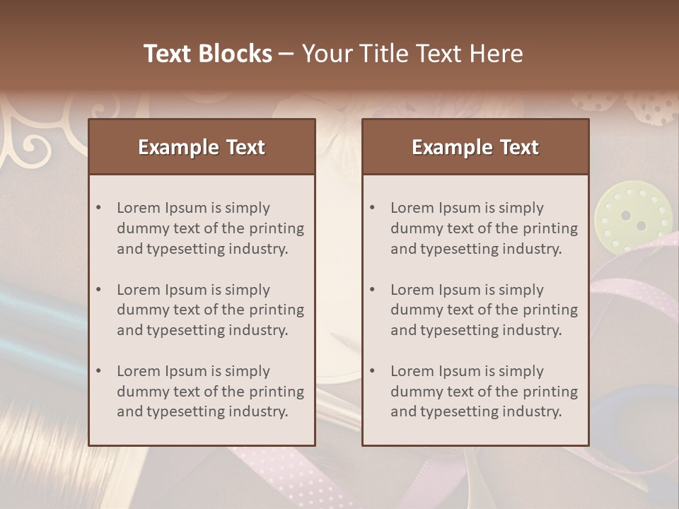 Leisure Words Letters PowerPoint Template