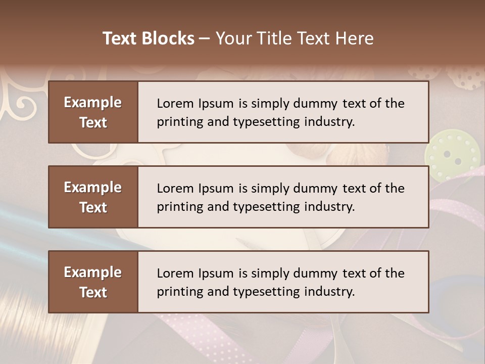 Leisure Words Letters PowerPoint Template