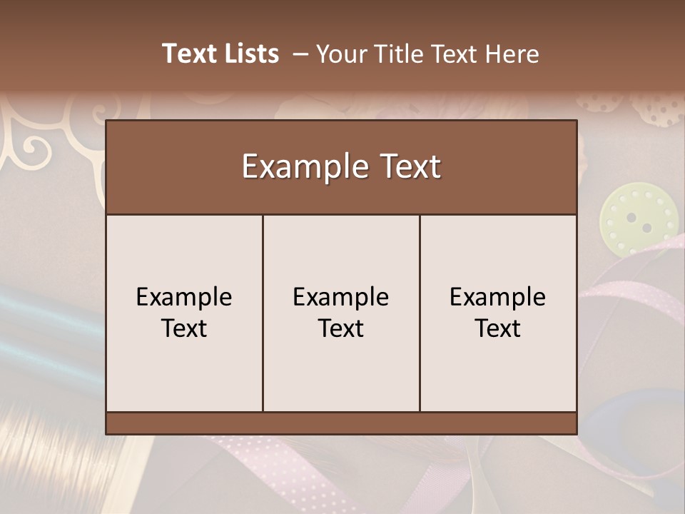 Leisure Words Letters PowerPoint Template
