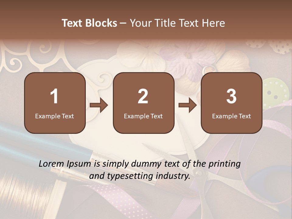 Leisure Words Letters PowerPoint Template