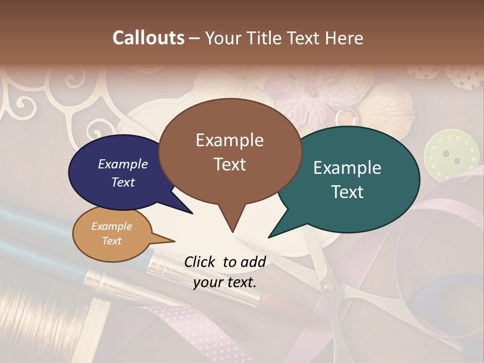 Leisure Words Letters PowerPoint Template