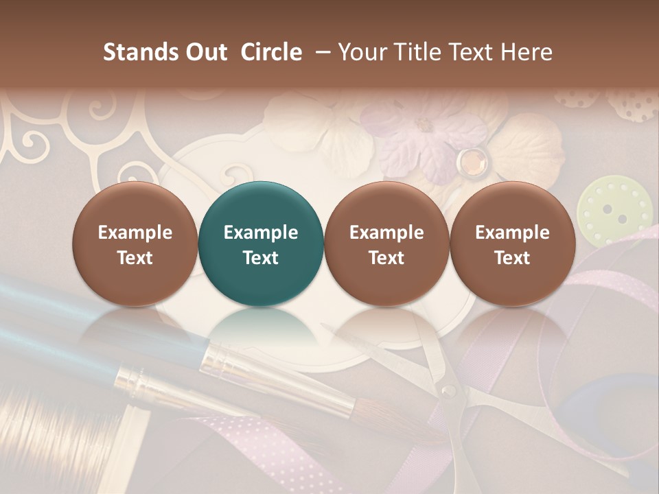 Leisure Words Letters PowerPoint Template