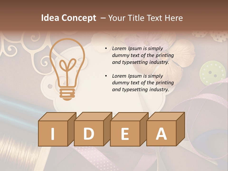 Leisure Words Letters PowerPoint Template