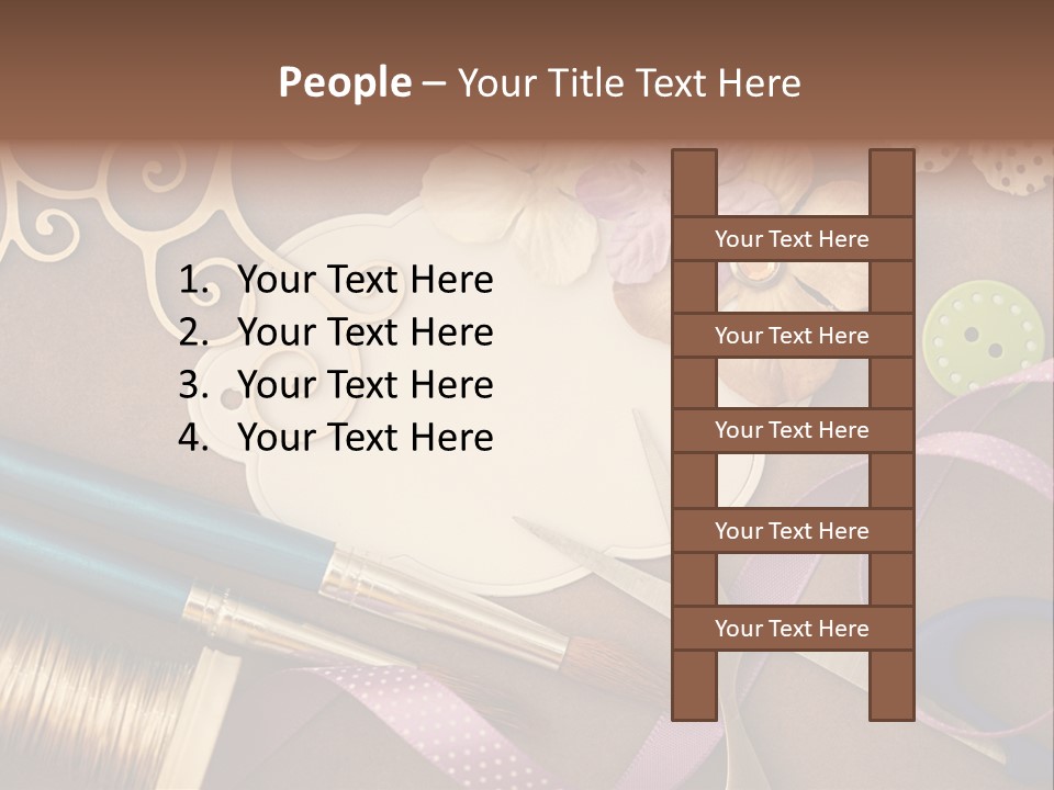 Leisure Words Letters PowerPoint Template