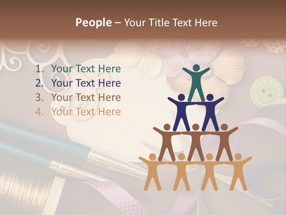 Leisure Words Letters PowerPoint Template