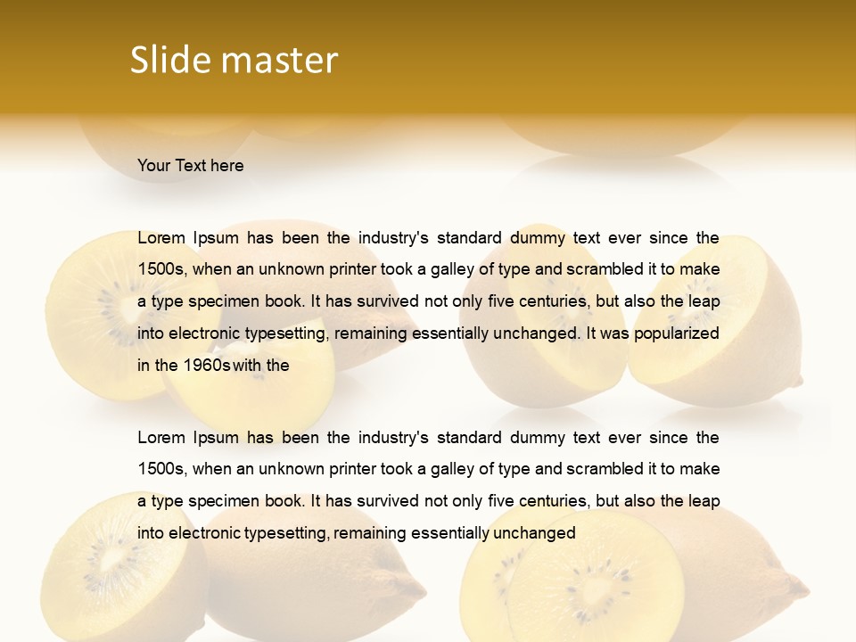 Half Meal Exotic PowerPoint Template