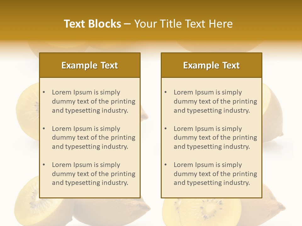 Half Meal Exotic PowerPoint Template