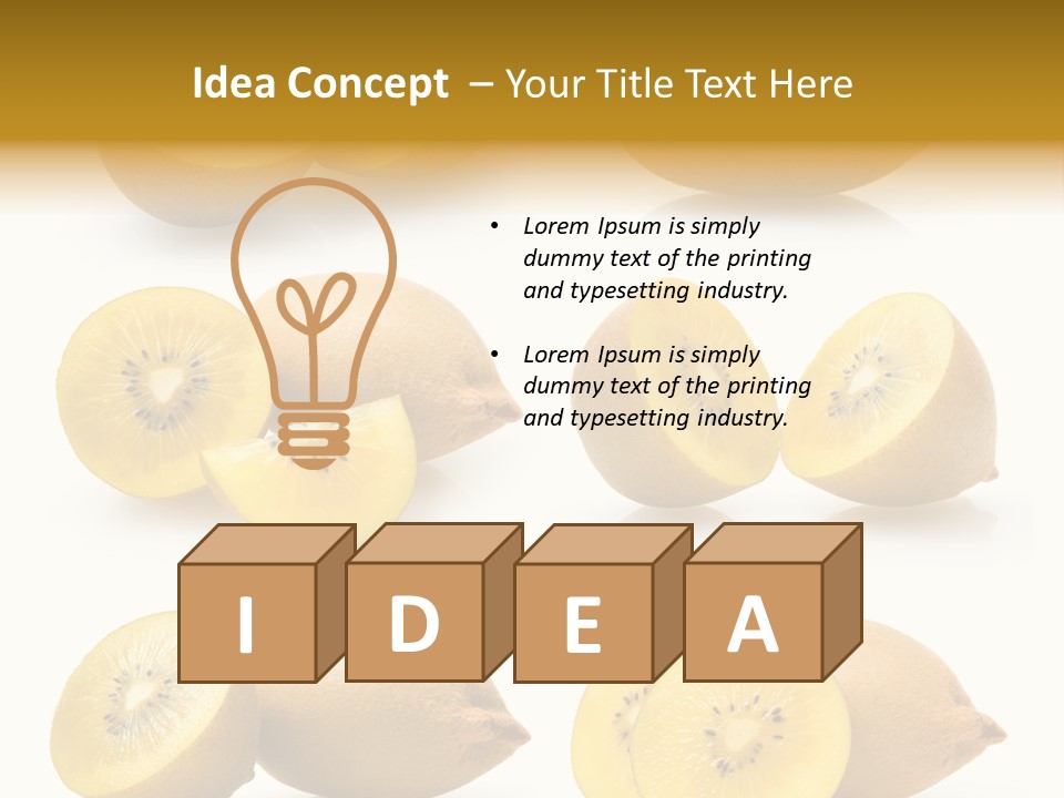 Half Meal Exotic PowerPoint Template