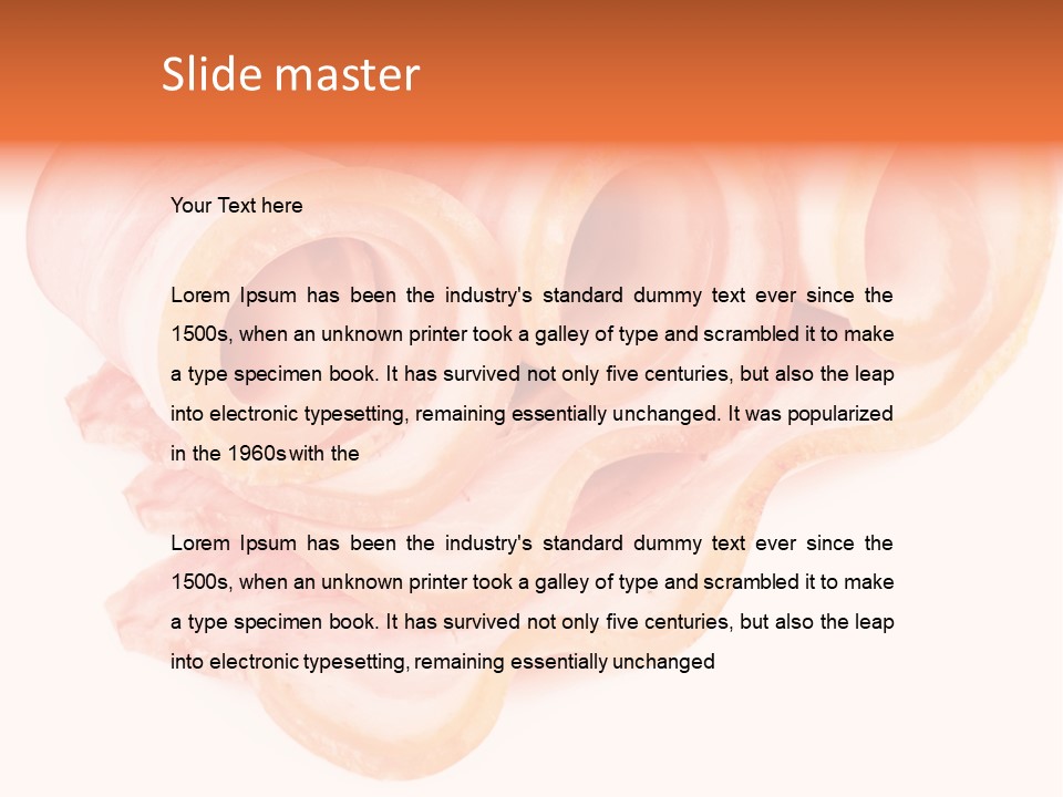 Food Cut Breakfast PowerPoint Template