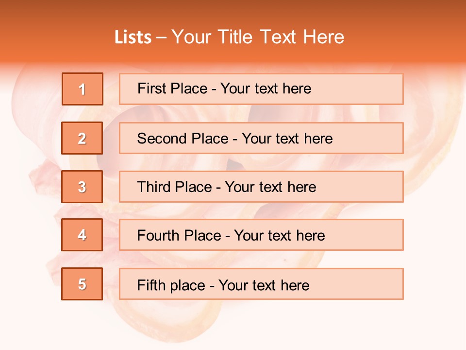 Food Cut Breakfast PowerPoint Template