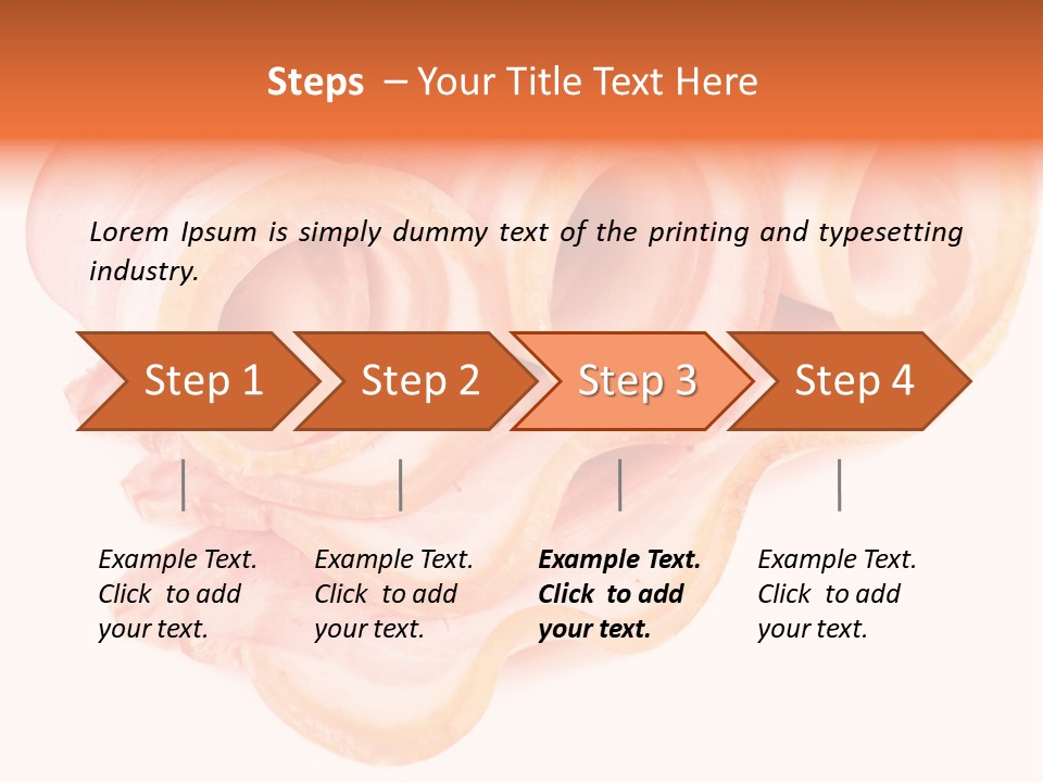 Food Cut Breakfast PowerPoint Template