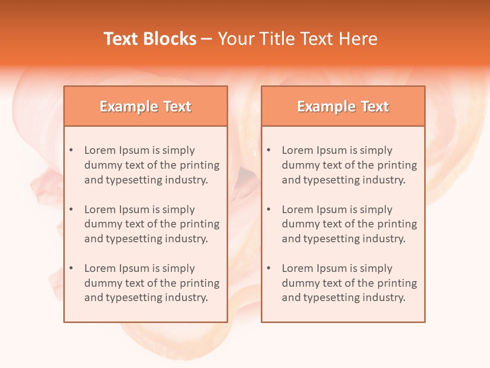 Food Cut Breakfast PowerPoint Template