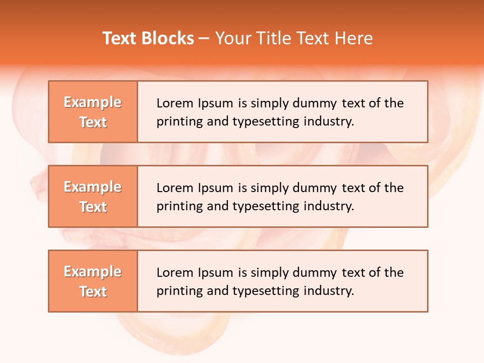 Food Cut Breakfast PowerPoint Template