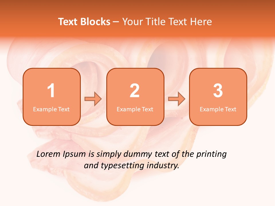 Food Cut Breakfast PowerPoint Template