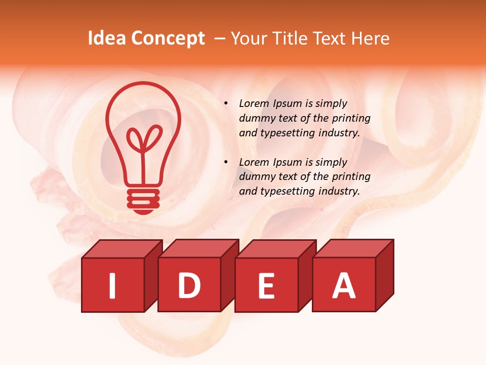 Food Cut Breakfast PowerPoint Template