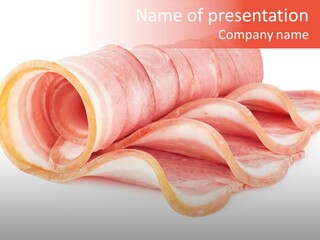 Cook Slice Ham PowerPoint Template
