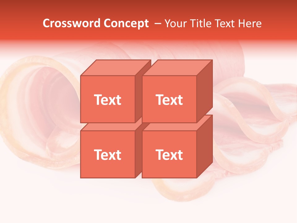Cook Slice Ham PowerPoint Template