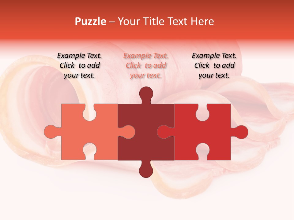 Cook Slice Ham PowerPoint Template