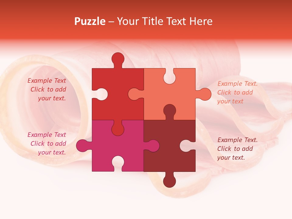 Cook Slice Ham PowerPoint Template