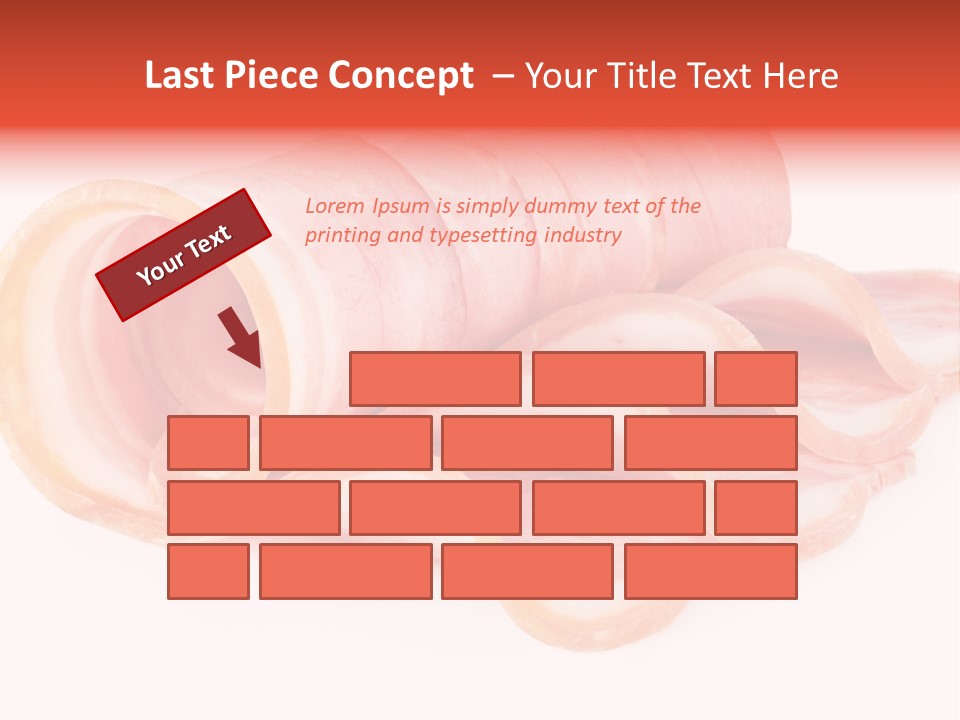 Cook Slice Ham PowerPoint Template