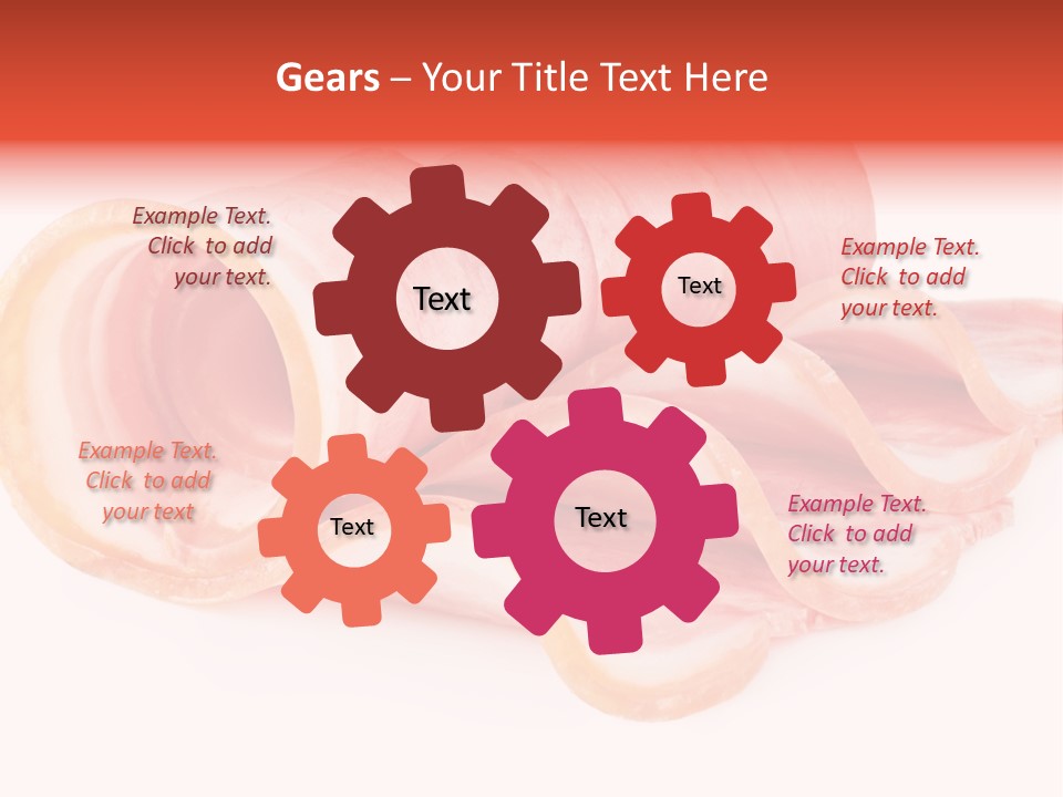 Cook Slice Ham PowerPoint Template