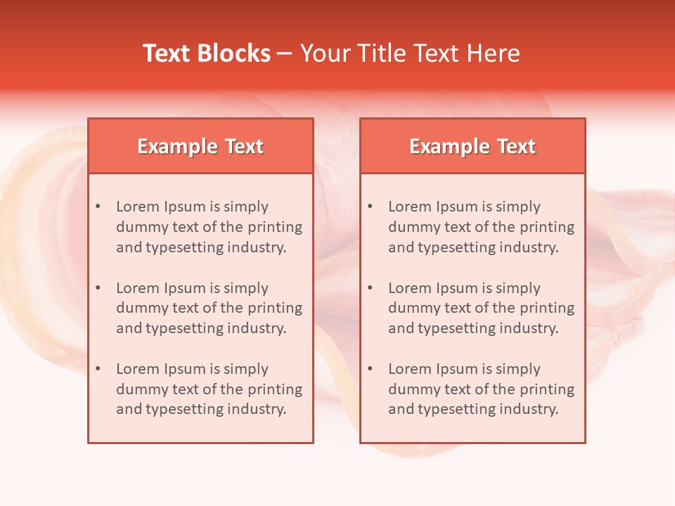 Cook Slice Ham PowerPoint Template