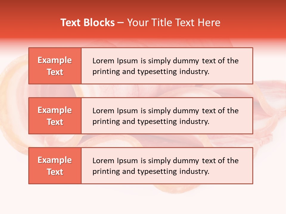 Cook Slice Ham PowerPoint Template