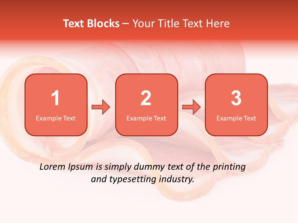 Cook Slice Ham PowerPoint Template