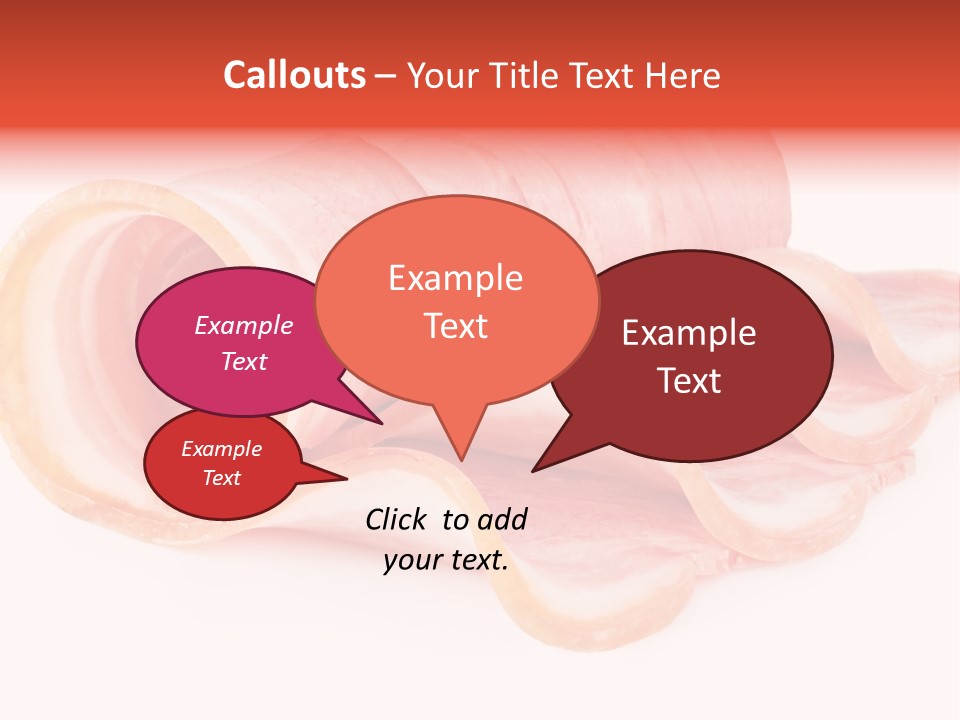Cook Slice Ham PowerPoint Template