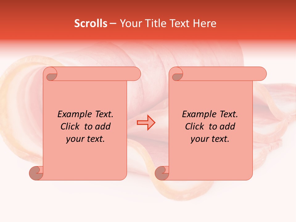 Cook Slice Ham PowerPoint Template