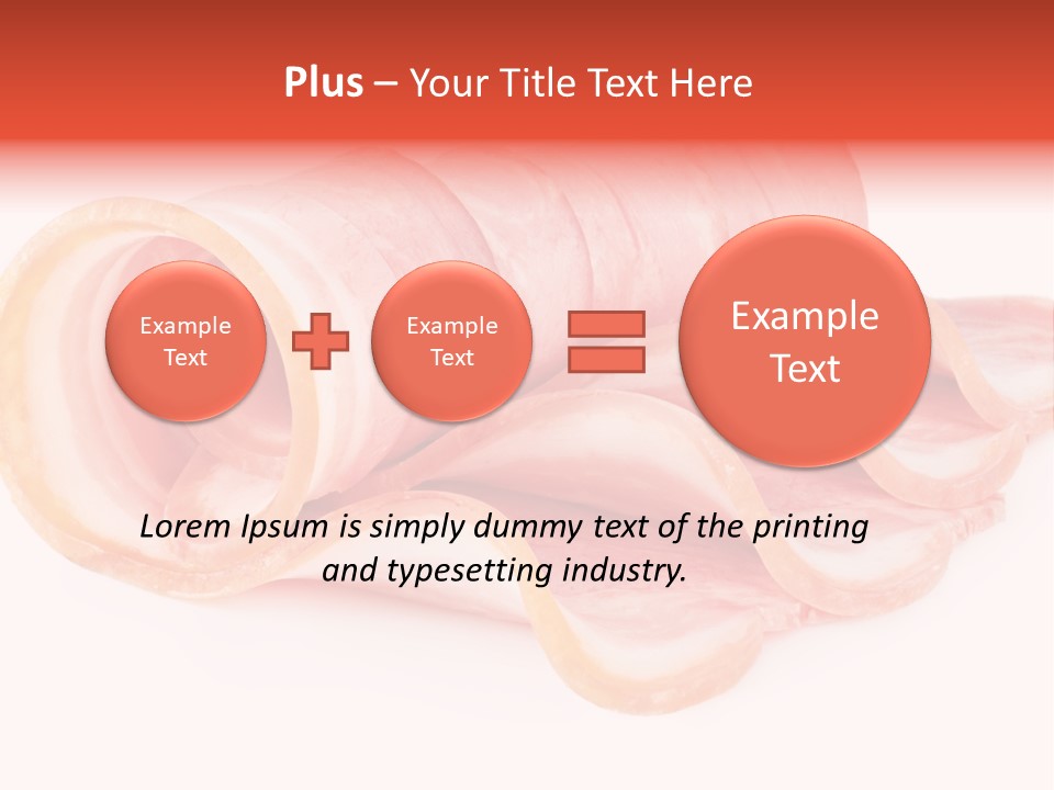 Cook Slice Ham PowerPoint Template