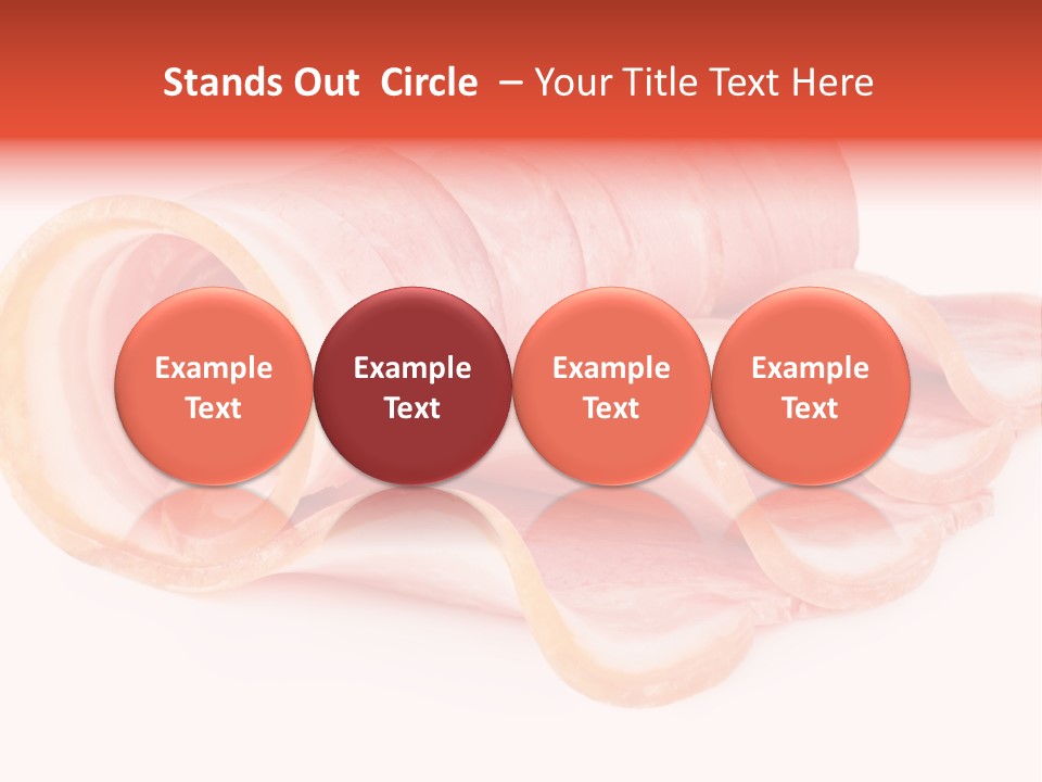 Cook Slice Ham PowerPoint Template