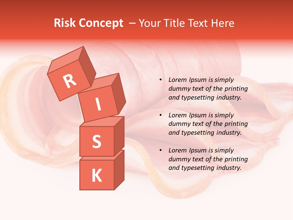 Cook Slice Ham PowerPoint Template