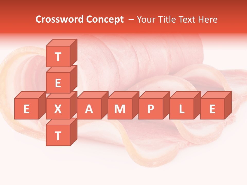 Cook Slice Ham PowerPoint Template