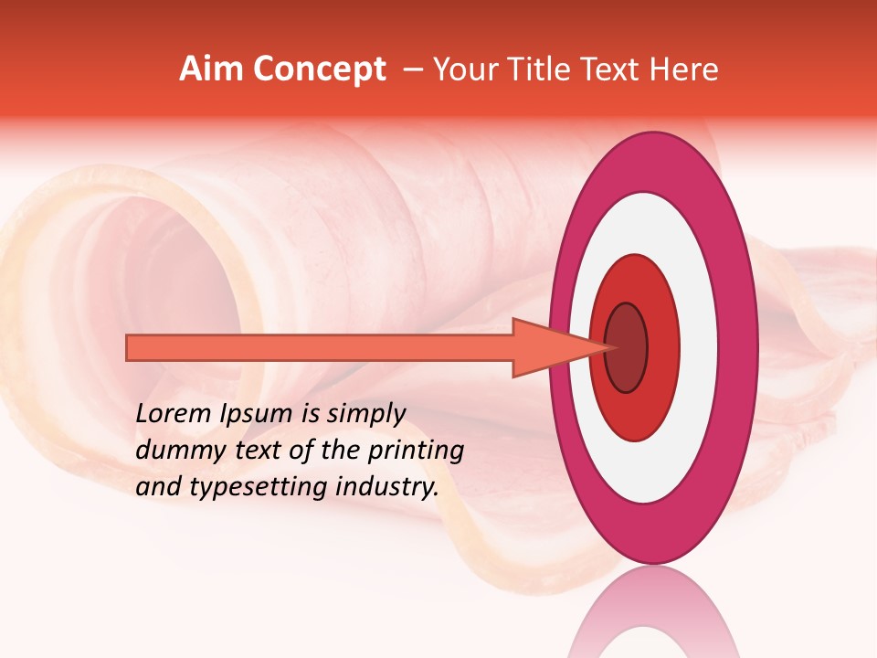 Cook Slice Ham PowerPoint Template