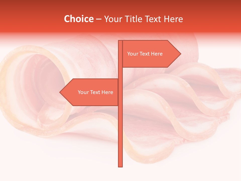 Cook Slice Ham PowerPoint Template