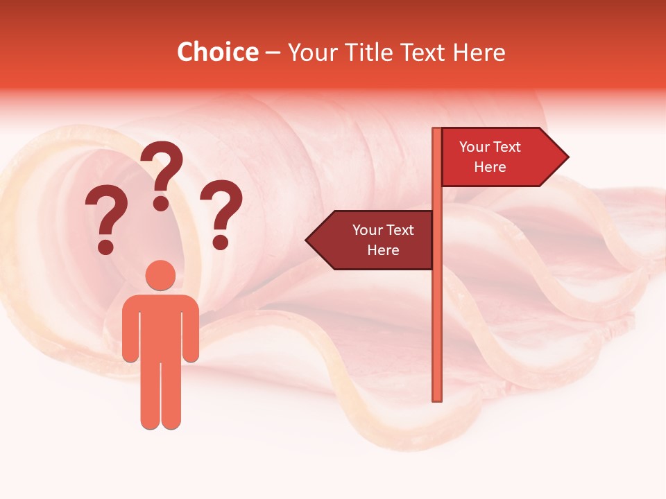 Cook Slice Ham PowerPoint Template