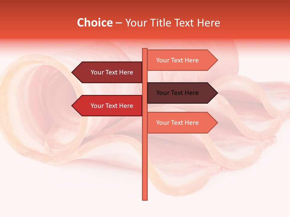 Cook Slice Ham PowerPoint Template