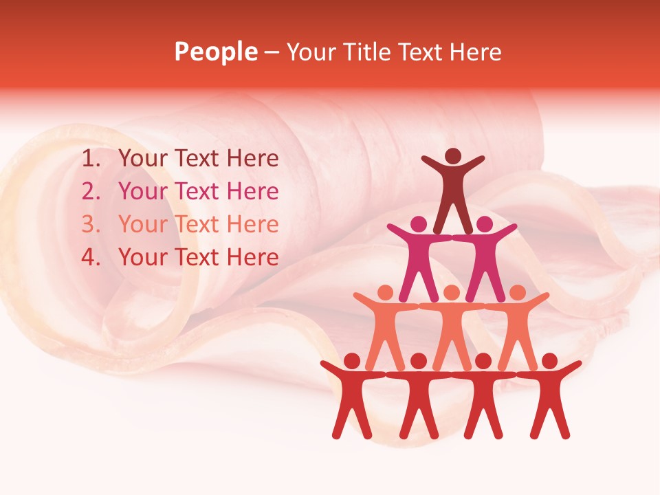 Cook Slice Ham PowerPoint Template