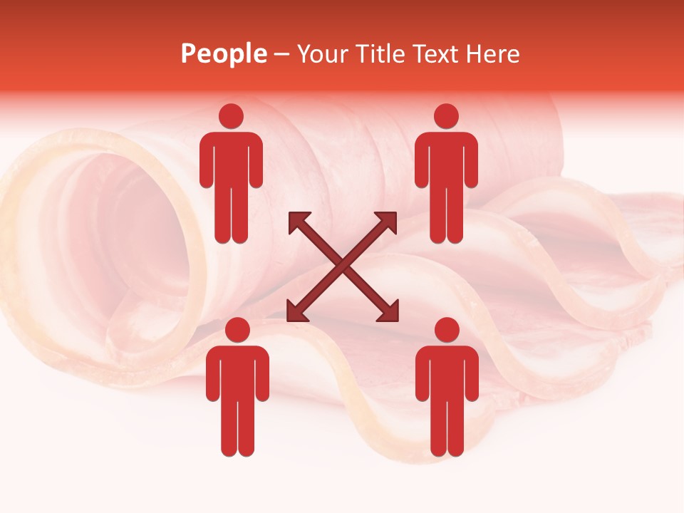 Cook Slice Ham PowerPoint Template