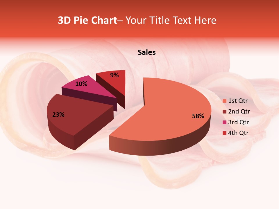 Cook Slice Ham PowerPoint Template